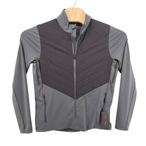 NEW KJUS Men Release Jacket Mens 48S Grey Quilted Full Zip Performance MG15-H06